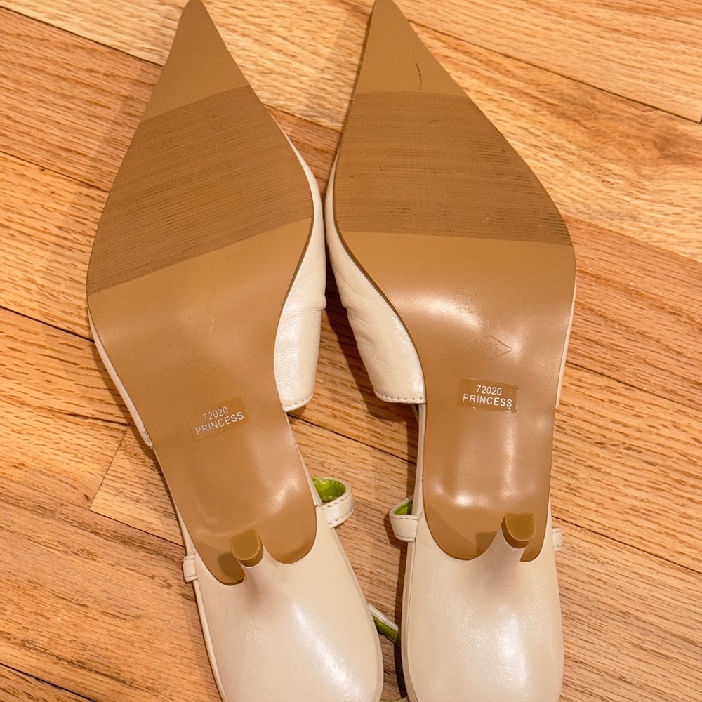 Bronx Women’s Slingback Pumps in White Size 8M - Picture 4 of 7